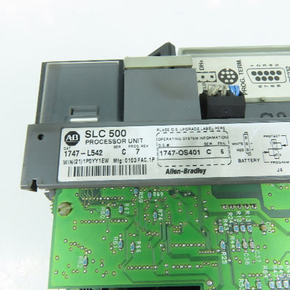 Allen-Bradley 1747-L542 SLC 500 5/04 CPU Processor Module Ser.C Rev 7