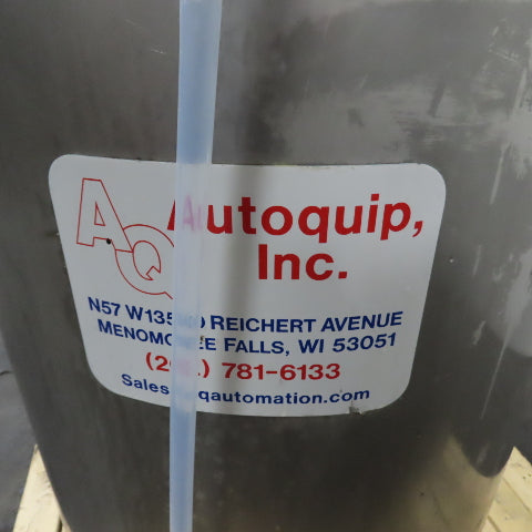 Autoquip 50 Gallon Stainless Steel Vertical Storage Mixer Tank W/ Drain Valve