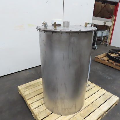 Autoquip 50 Gallon Stainless Steel Vertical Storage Mixer Tank W/ Drain Valve