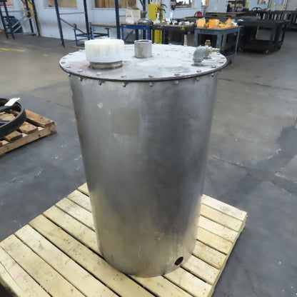 Autoquip 50 Gallon Stainless Steel Vertical Storage Mixer Tank W/ Drain Valve