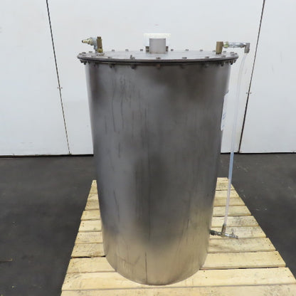 Autoquip 50 Gallon Stainless Steel Vertical Storage Mixer Tank W/ Drain Valve