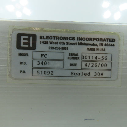 Electronics Incorporated Model FC MagnaValve Shot Flow Controller