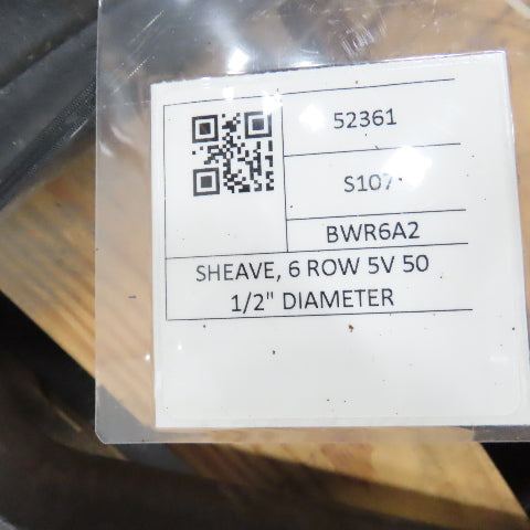 6-Groove 5V V-Belt Sheave Pulley 50" OD x 4-1/2" Wide 95mm Bore Bushing