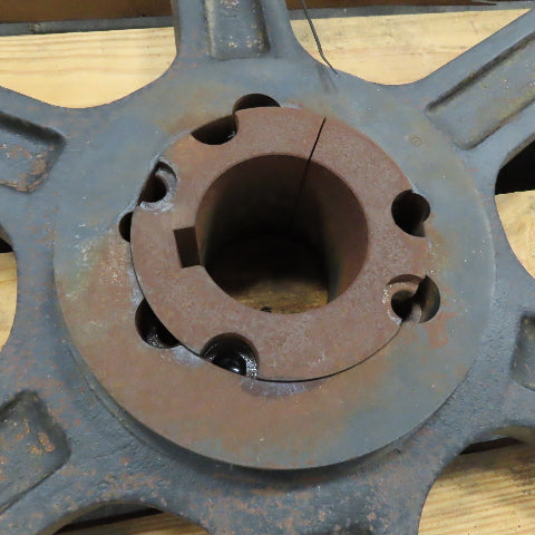 6-Groove 5V V-Belt Sheave Pulley 50" OD x 4-1/2" Wide 95mm Bore Bushing