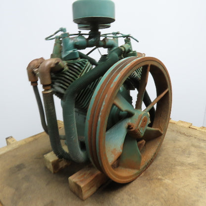 Heavy Duty Two Stage V-Twin Air Compressor Pump Head