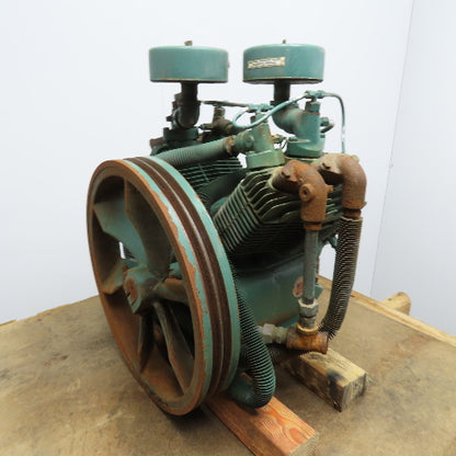 Heavy Duty Two Stage V-Twin Air Compressor Pump Head