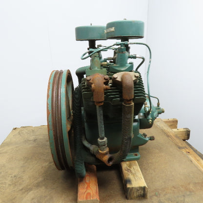 Heavy Duty Two Stage V-Twin Air Compressor Pump Head