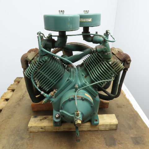 Heavy Duty Two Stage V-Twin Air Compressor Pump Head
