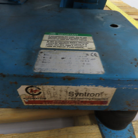 Syntron N/A Vibratory Parts Feeder Bowl System 115V 1Ph Parts/Repair