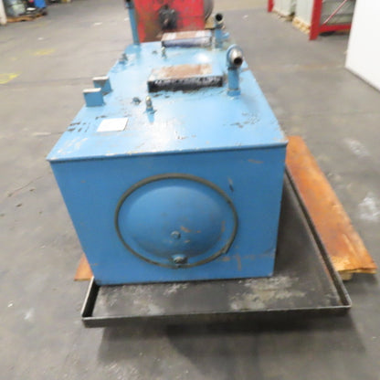100 Gallon Stripped Down Hydraulic Power Unit Tank Only w/ Spill Drip Pan