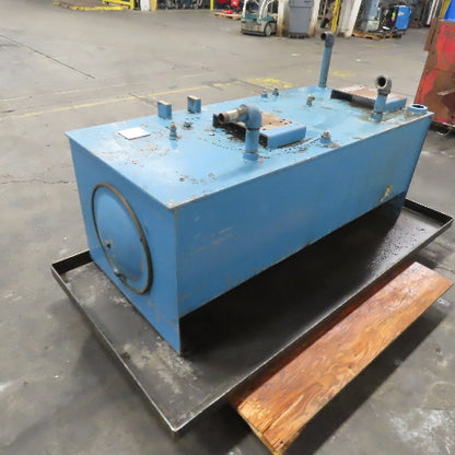 100 Gallon Stripped Down Hydraulic Power Unit Tank Only w/ Spill Drip Pan