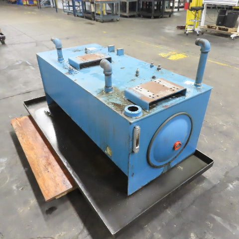 100 Gallon Stripped Down Hydraulic Power Unit Tank Only w/ Spill Drip Pan