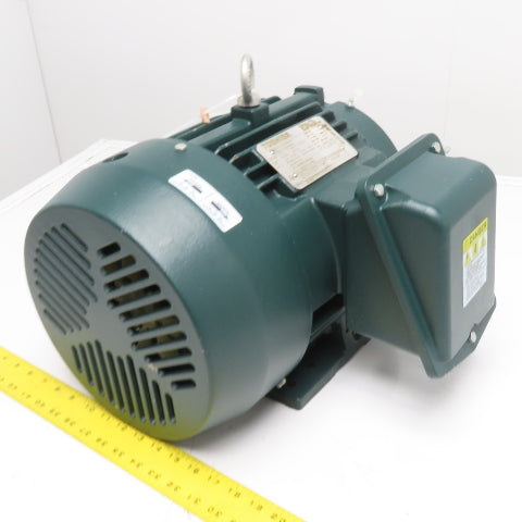 Toshiba 0102XDSB41A-P 10HP 7.5kW Electric Motor 460V 3Ph 3510RPM 215T Frame