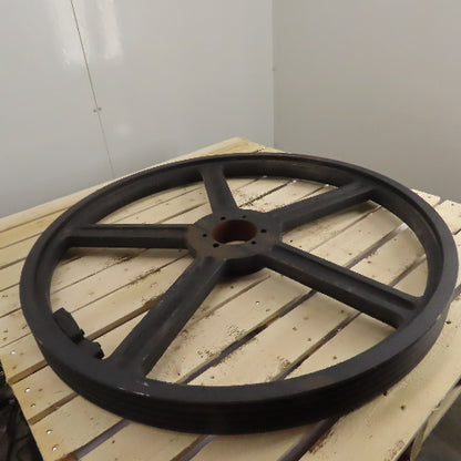 Dodge V-Belt Pulley Sheave 5 Groove 37-1/2" OD x 3" W Tapered Bore