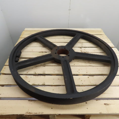 Dodge V-Belt Pulley Sheave 5 Groove 37-1/2" OD x 3" W Tapered Bore