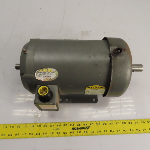 Baldor 36H315X100 AC Electric Motor 5HP 3450RPM 3Ph 184TZ 208-230/460V Tested
