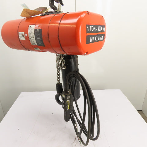 CM Lodestar Model L 1Ton 2000LB Electric Chain Hoist 20'Lift 16FPM 230/460 3Ph