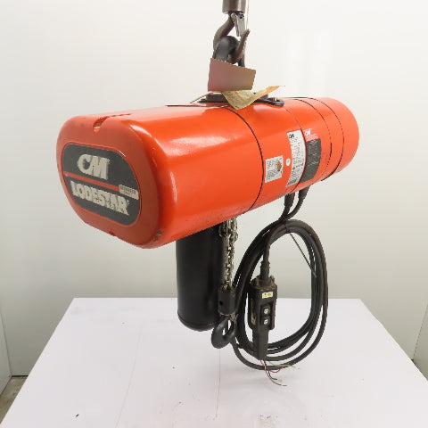 CM Lodestar Model L 1Ton 2000LB Electric Chain Hoist 20'Lift 16FPM 230/460 3Ph