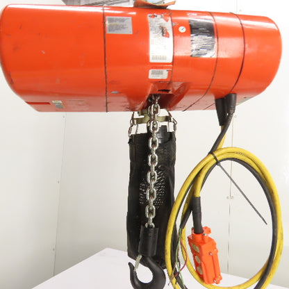 CM Lodestar Model L 1Ton 2000LB Electric Chain Hoist 15'Lift 16FPM 230/460 3Ph