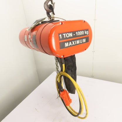 CM Lodestar Model L 1Ton 2000LB Electric Chain Hoist 15'Lift 16FPM 230/460 3Ph