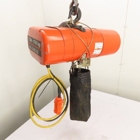 CM Lodestar Model L 1Ton 2000LB Electric Chain Hoist 15'Lift 16FPM 230/460 3Ph