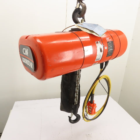 CM Lodestar Model L 1Ton 2000LB Electric Chain Hoist 15'Lift 16FPM 230/460 3Ph