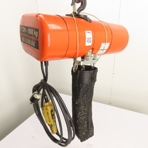 CM Lodestar Model L 1Ton 2000LB Electric Chain Hoist 20'Lift 16FPM 230/460 3Ph