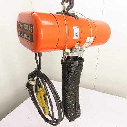CM Lodestar Model L 1Ton 2000LB Electric Chain Hoist 20'Lift 16FPM 230/460 3Ph