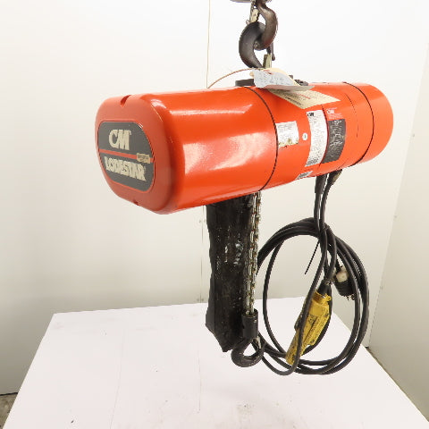 CM Lodestar Model L 1Ton 2000LB Electric Chain Hoist 20'Lift 16FPM 230/460 3Ph