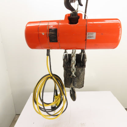 CM Lodestar Model RRS 2Ton 4000LB Electric Chain Hoist 20'Lift 16FPM 230/460 3Ph
