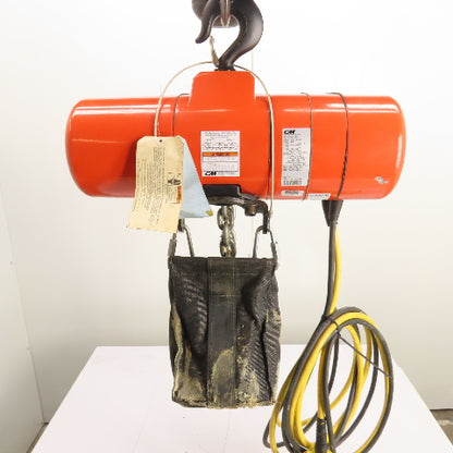 CM Lodestar Model RRS 2Ton 4000LB Electric Chain Hoist 20'Lift 16FPM 230/460 3Ph