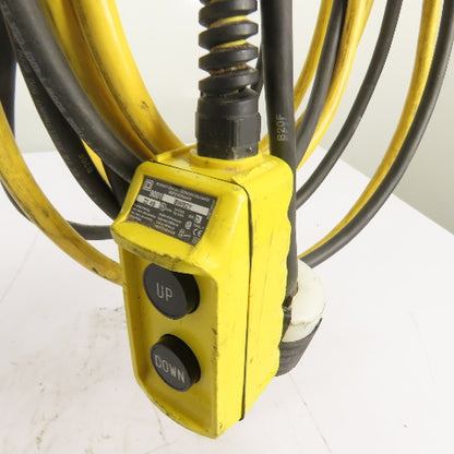 CM Lodestar Model RRS 2Ton 4000LB Electric Chain Hoist 20'Lift 16FPM 230/460 3Ph