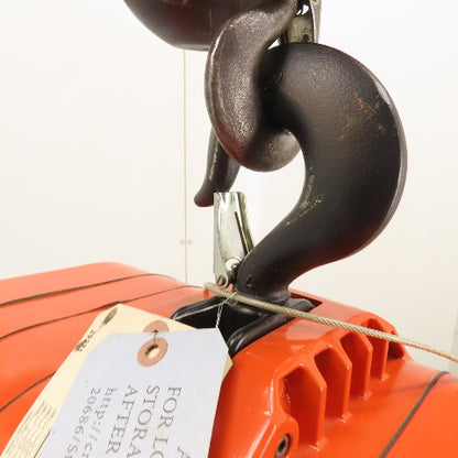 CM Lodestar Model RRS 2Ton 4000LB Electric Chain Hoist 20'Lift 16FPM 230/460 3Ph