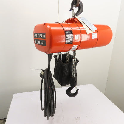 CM Lodestar Model RRS 2Ton 4000LB Electric Chain Hoist 20'Lift 16FPM 230/460 3Ph