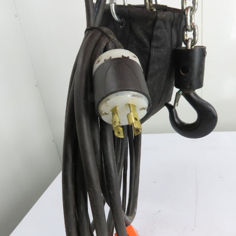 CM Lodestar Model RRS 2Ton 4000LB Electric Chain Hoist 20'Lift 16FPM 230/460 3Ph