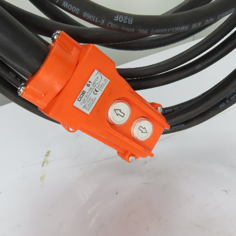 CM Lodestar Model RRS 2Ton 4000LB Electric Chain Hoist 20'Lift 16FPM 230/460 3Ph