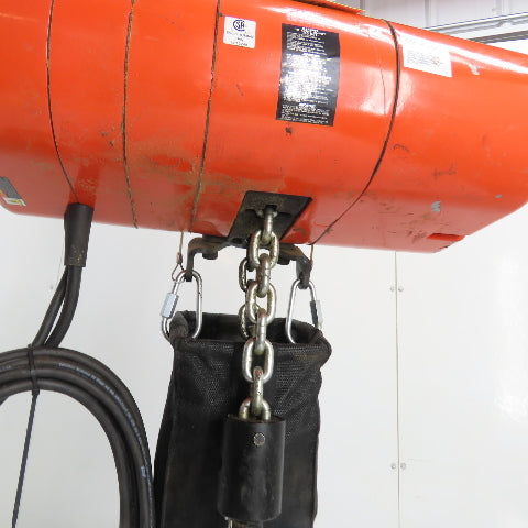 CM Lodestar Model RRS 2Ton 4000LB Electric Chain Hoist 20'Lift 16FPM 230/460 3Ph