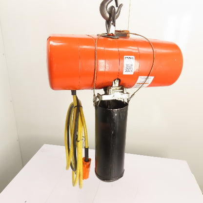 CM Lodestar Model L 1Ton 2000LB Electric Chain Hoist 15'Lift 16FPM 230/460 3Ph