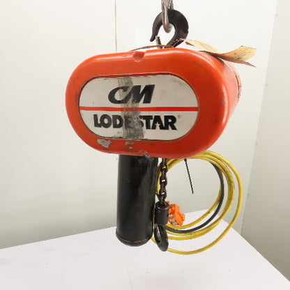 CM Lodestar Model L 1Ton 2000LB Electric Chain Hoist 15'Lift 16FPM 230/460 3Ph