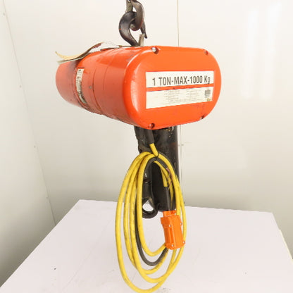 CM Lodestar Model L 1Ton 2000LB Electric Chain Hoist 15'Lift 16FPM 230/460 3Ph