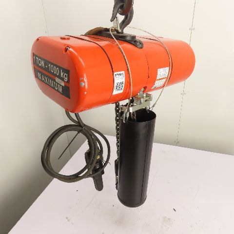 CM Lodestar Model L 1Ton 2000LB Electric Chain Hoist 15'Lift 16FPM 230/460 3Ph
