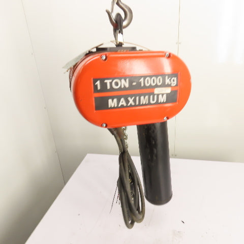 CM Lodestar Model L 1Ton 2000LB Electric Chain Hoist 15'Lift 16FPM 230/460 3Ph
