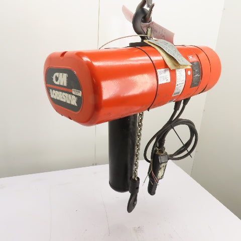 CM Lodestar Model L 1Ton 2000LB Electric Chain Hoist 15'Lift 16FPM 230/460 3Ph