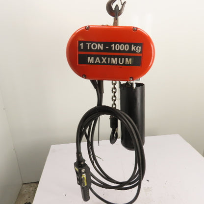 CM Lodestar Model L 1Ton 2000LB Electric Chain Hoist 15'Lift 16FPM 230/460 3Ph