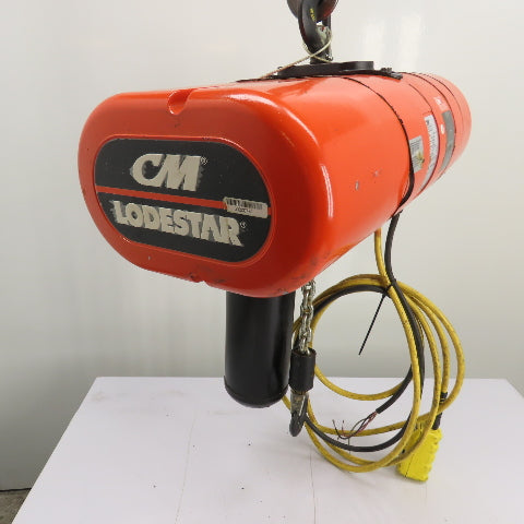 CM Lodestar Model L 1Ton 2000LB Electric Chain Hoist 15'Lift 16FPM 230/460 3Ph