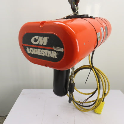 CM Lodestar Model L 1Ton 2000LB Electric Chain Hoist 15'Lift 16FPM 230/460 3Ph