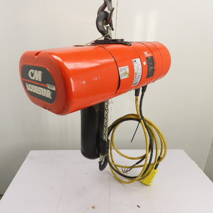 CM Lodestar Model L 1Ton 2000LB Electric Chain Hoist 15'Lift 16FPM 230/460 3Ph