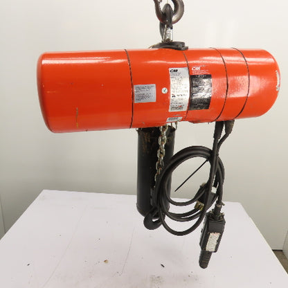 CM Lodestar Model L 1Ton 2000LB Electric Chain Hoist 15'Lift 16FPM 230/460 3Ph