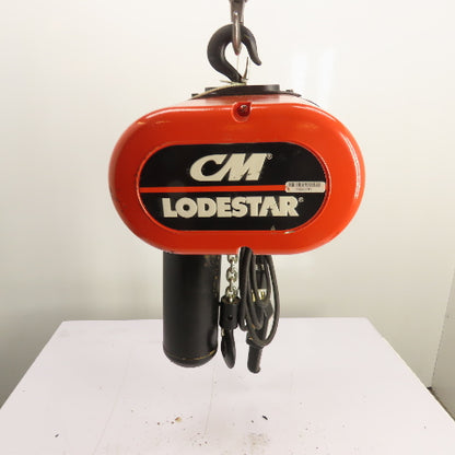 CM Lodestar Model L 1Ton 2000LB Electric Chain Hoist 15'Lift 16FPM 230/460 3Ph