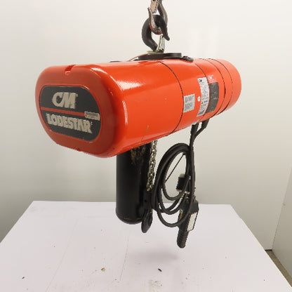 CM Lodestar Model L 1Ton 2000LB Electric Chain Hoist 15'Lift 16FPM 230/460 3Ph